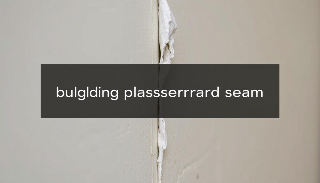 repair bulging plasterboard seam