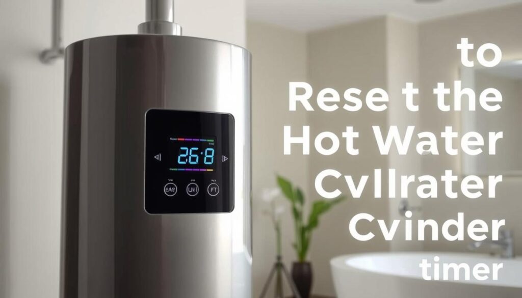 reset hot-water cylinder timer