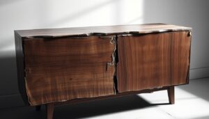 restore scratched veneer sideboard