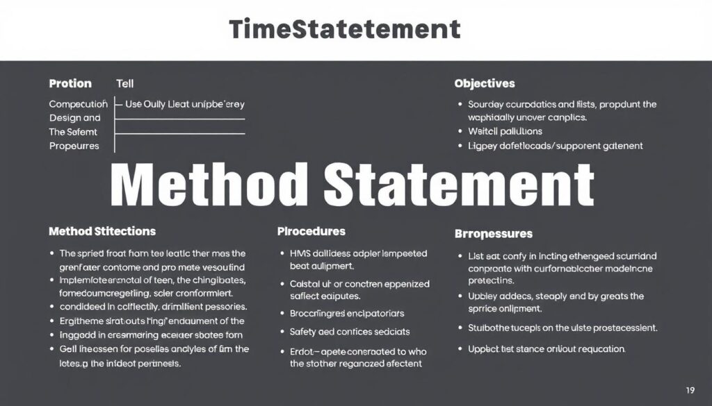 Create a method statement template image