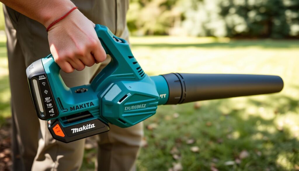 Generate an image of the Makita DUB186Z cordless leaf blower