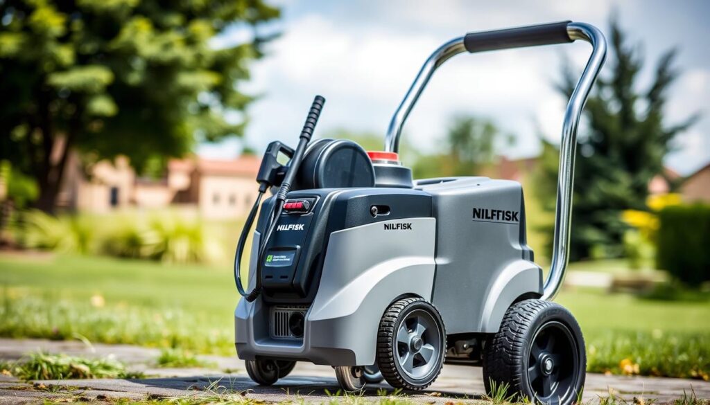 Generate an image of the Nilfisk Core130 pressure washer