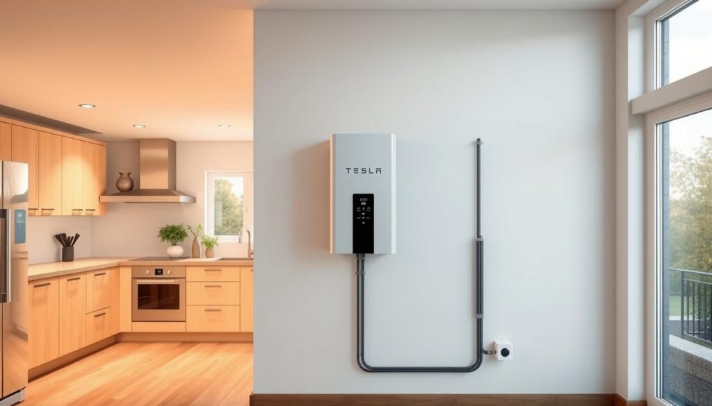 Image of Tesla Powerwall installation in a Reading home
