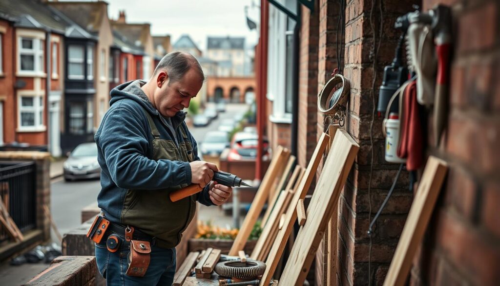 Image of a handyman at work in Belfast