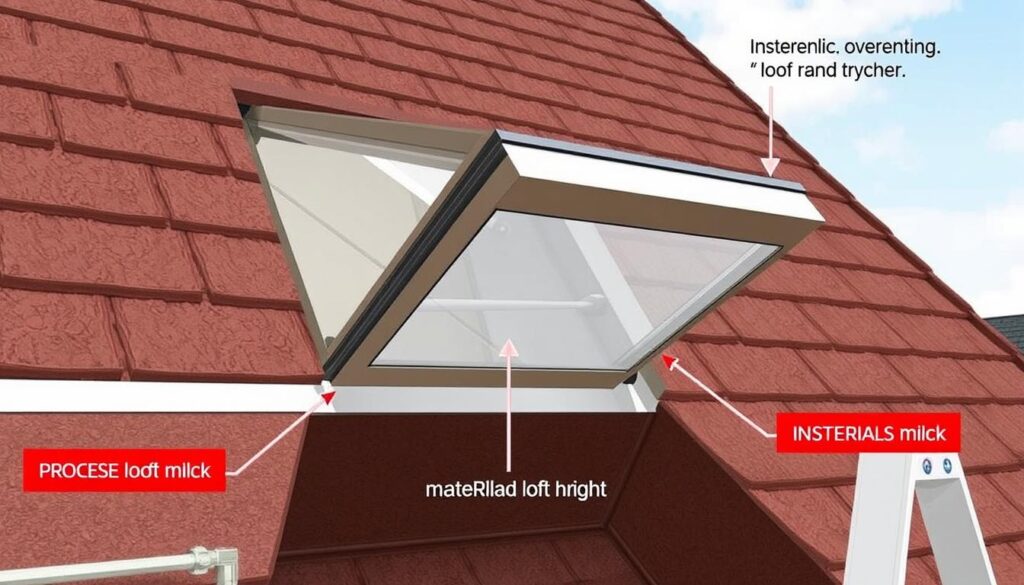 Image of a loft hatch installation in a UK home