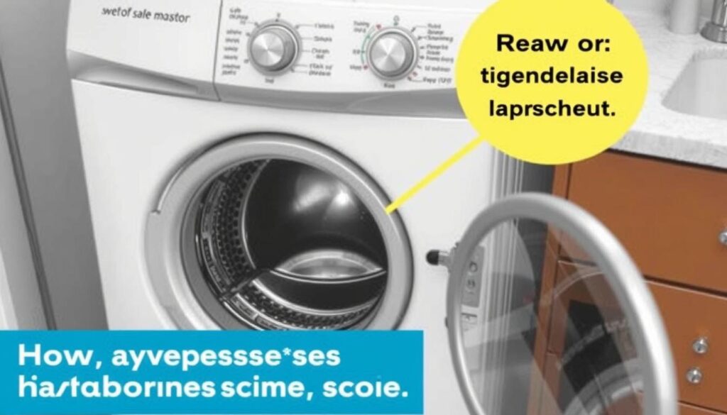 Top load washer imbalance sensor reset illustration