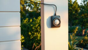 add photocell sensor to outside light