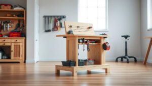 install flip-top tool stand