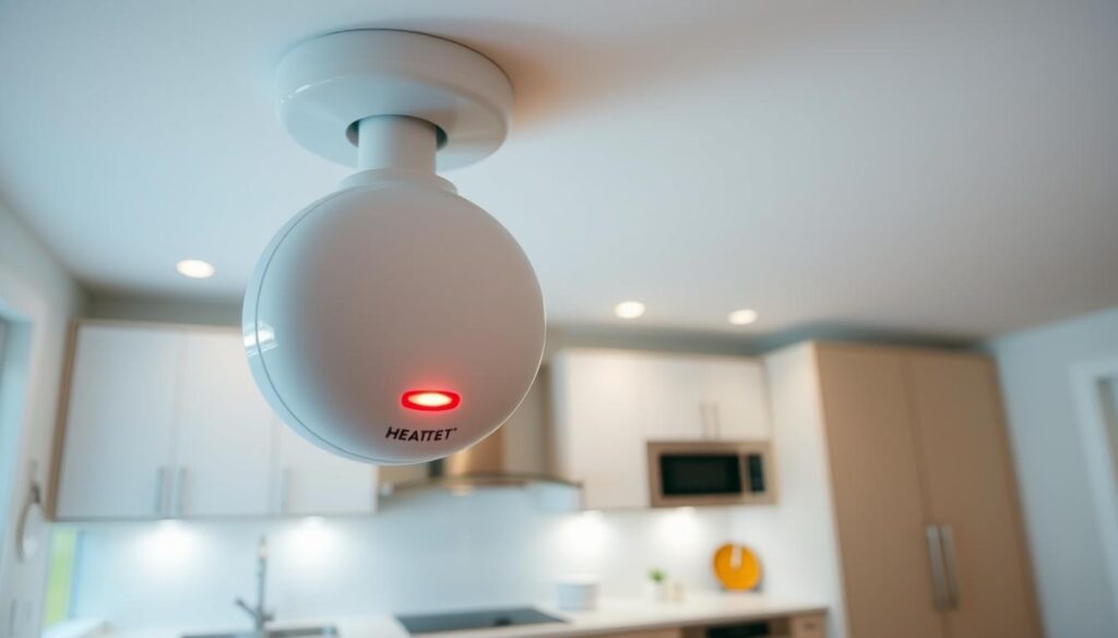 install heat detector in kitchen