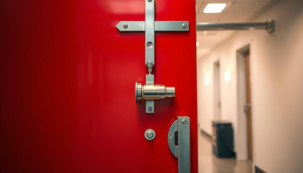 maintain fire-door closing mechanism