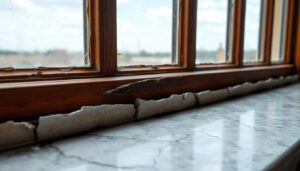 repair chipped marble window sill