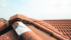 repair loose roof ridge tile