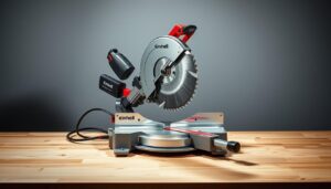review Einhell compound mitre saw
