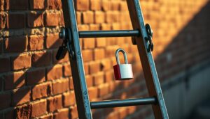 secure ladder against theft